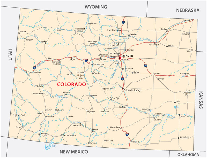 colorado map colorado map