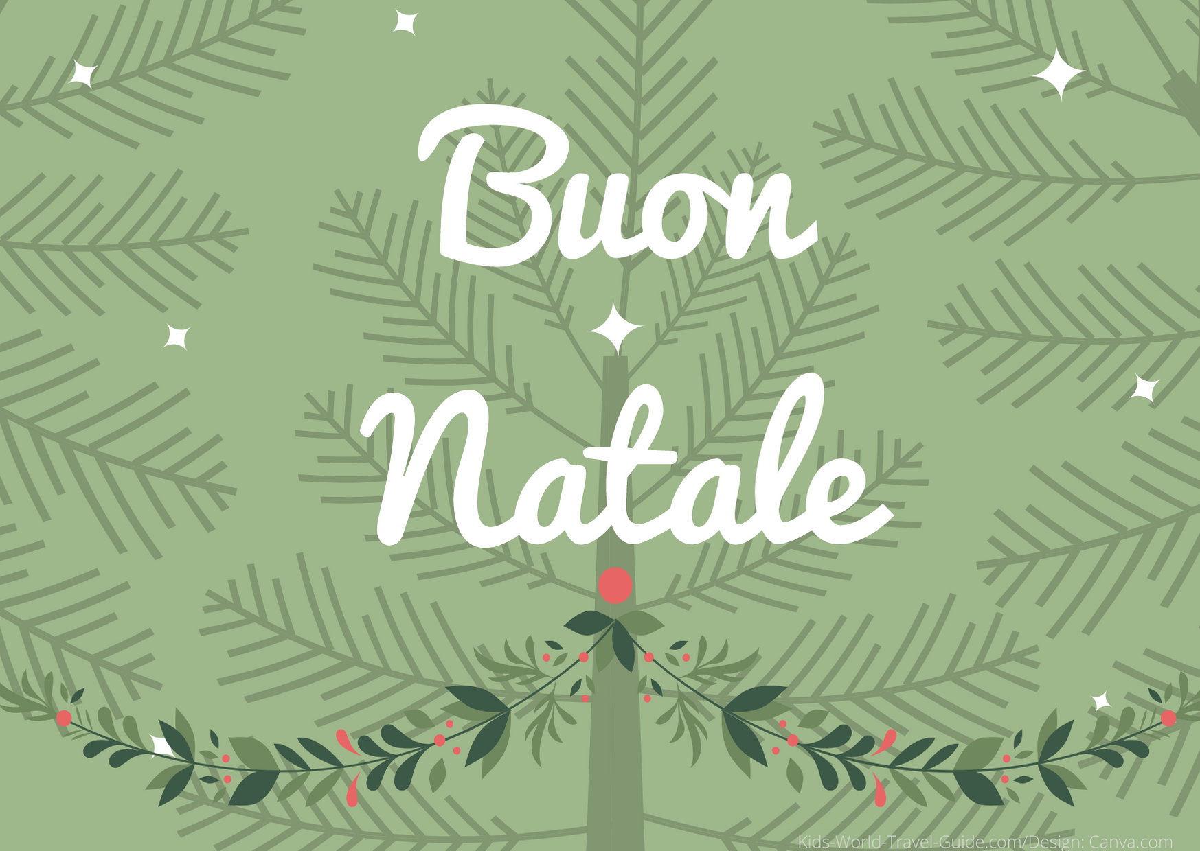 Merry Christmas in different languages: Italian Merry Christmas in different languages: Italian