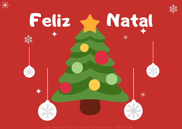 Merry Christmas in different languages: Portuguese Merry Christmas in different languages: Portuguese