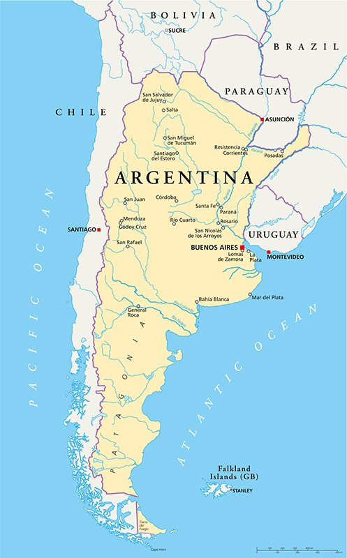 Argentina map Argentina map