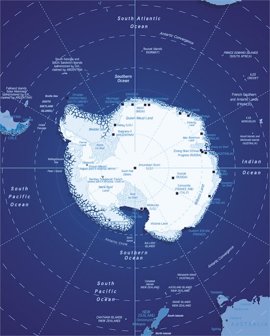 Southern Ocean Map